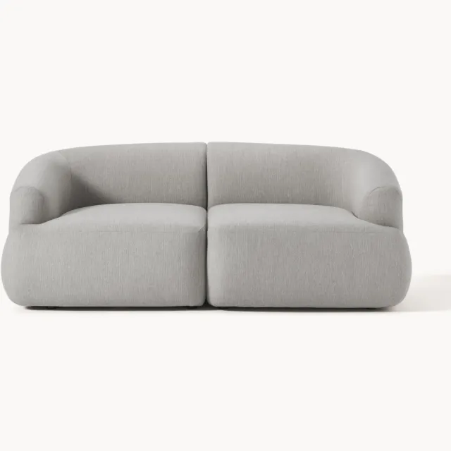 Westwing Collection Modulaire bank Sofia (2-zits) Grijs
