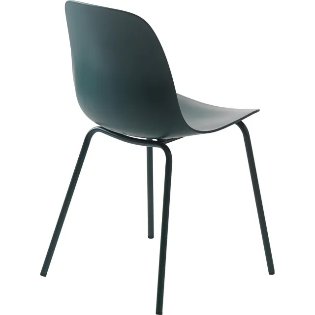 Meubelplaats Eetkamerstoel Whitby - Petrol - eetkamerstoelen set van 4