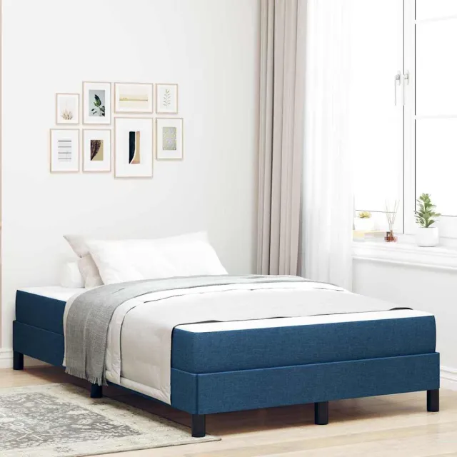 vidaXL Boxspringbed Blauw 120 x 200 cm Stof