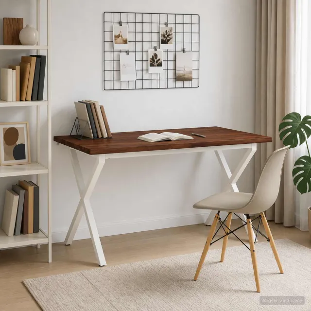 vidaXL Live Edge Eettafel 140 x 90 x 75 cm Massief Acaciahout bruin