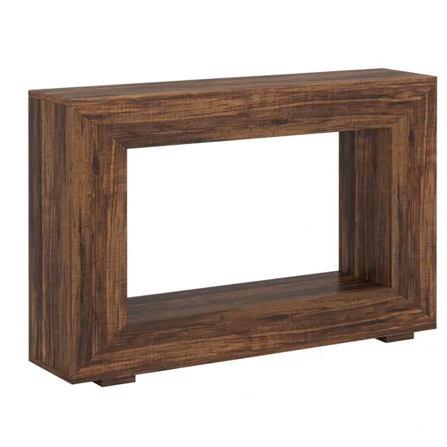 Mura Logistiek Mura Bijzettafel - Sidetable - Wandtafel - Haltafel - Woonkamer Tafel - Consoletafel - Robuust Hout - 120cm Breed - Bruin