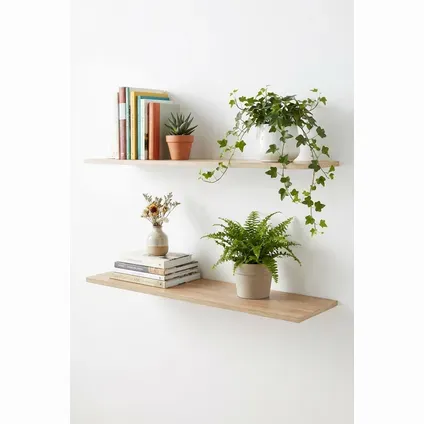 Duraline Wandplank Xs2 Sanoma Eiken Abs 18mm 118x23,5cm, foto 2