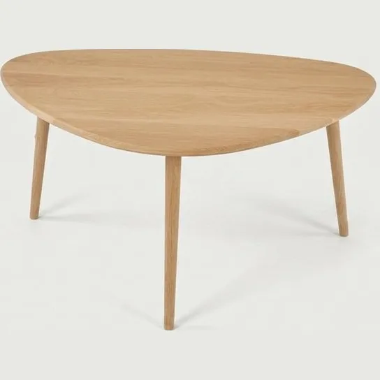Jelsan Hout Jelsan Orin Salontafel Massief Eiken Kiezelvorm 90 cm