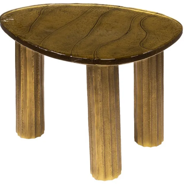 Fraaai Benny salontafel S - goud antiek finish Goud/geel