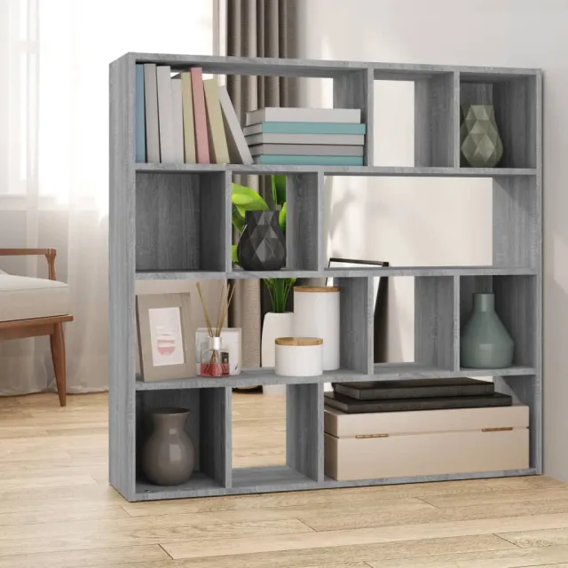 vidaXL Boekenkast/kamerscherm 105x24x102 cm grijs sonoma eikenkleurig, foto 2