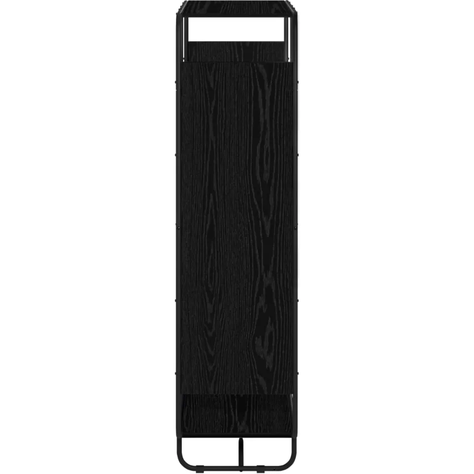 vidaXL Hoge kast Zwart eiken 93.5 x 37.5 x 144 cm Bewerkt hout, foto 4