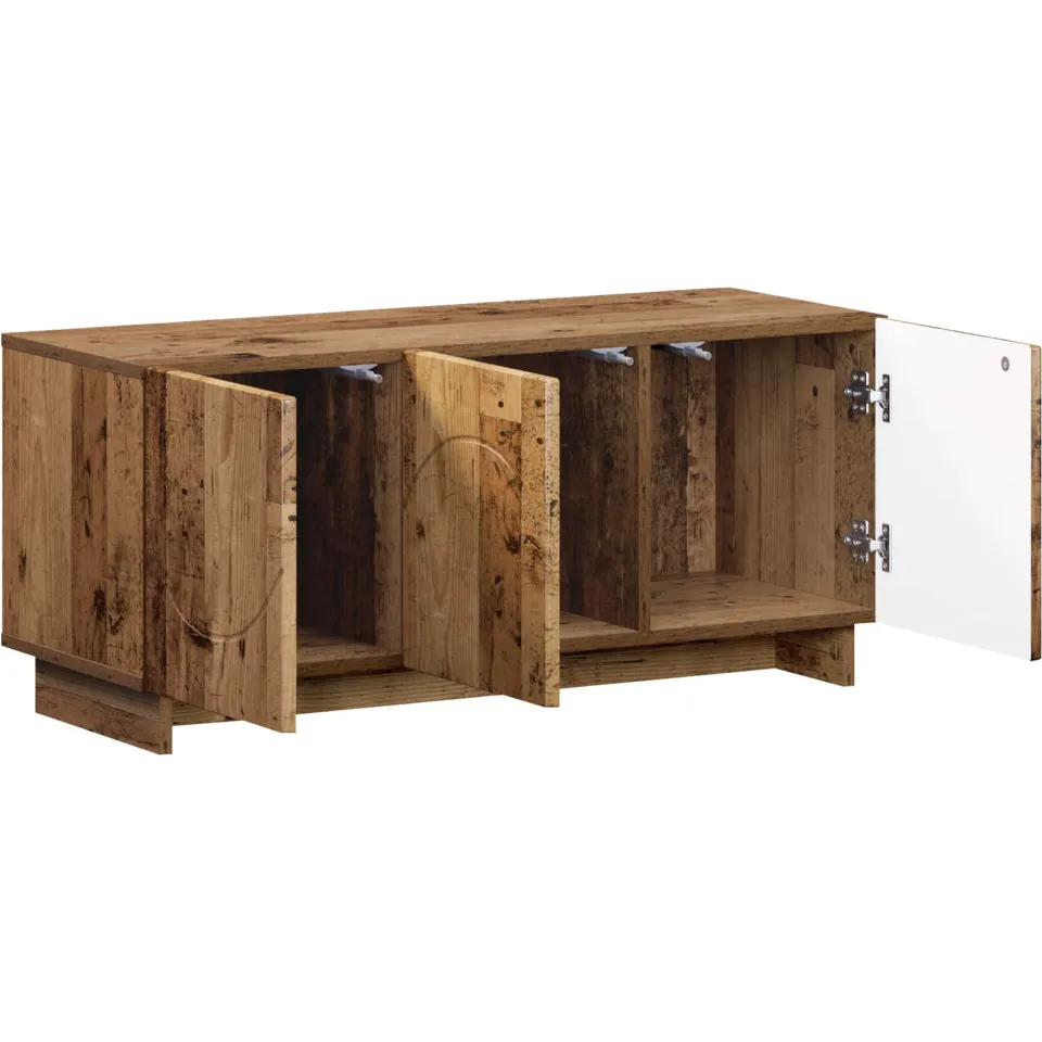 vidaXL tv-meubel 90 x 34,5 x 40 cm Oud hout Bewerkt hout Bruin