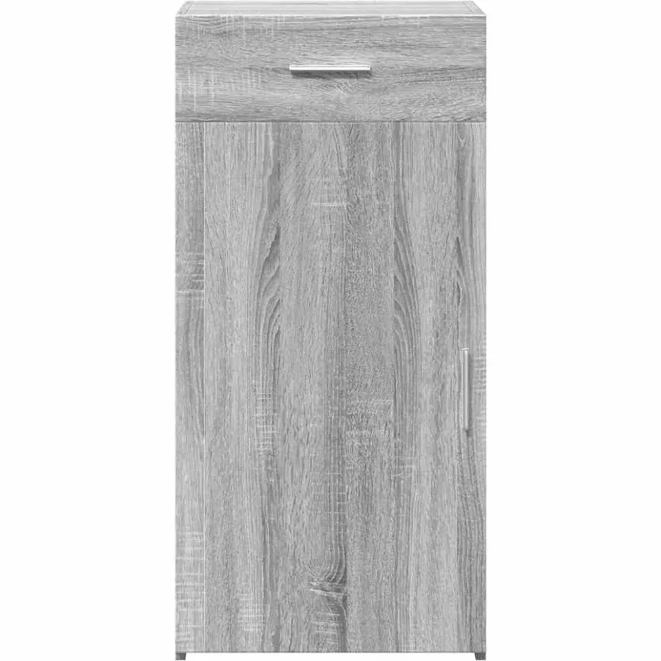 vidaXL Dressoir 45x42,5x93 cm bewerkt hout grijs sonoma eikenkleurig