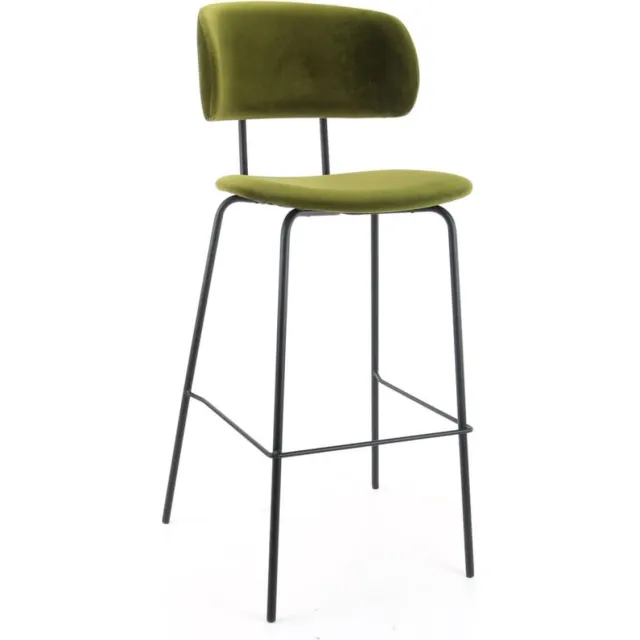 Workliving Barkruk Hoog Bo RS - Velvet Army - 82 CM Earth Army