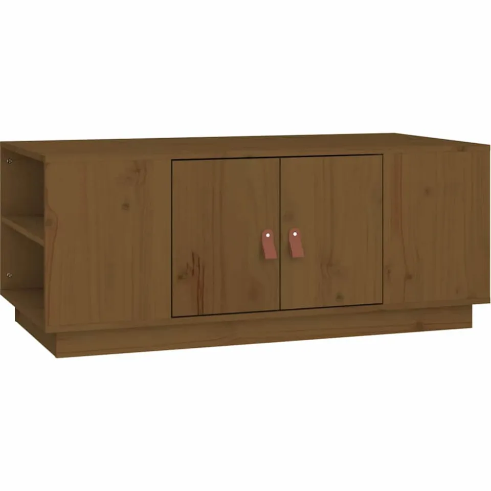 vidaXL Salontafel 100x50x41 cm massief grenenhout honingbruin bruin, foto 3