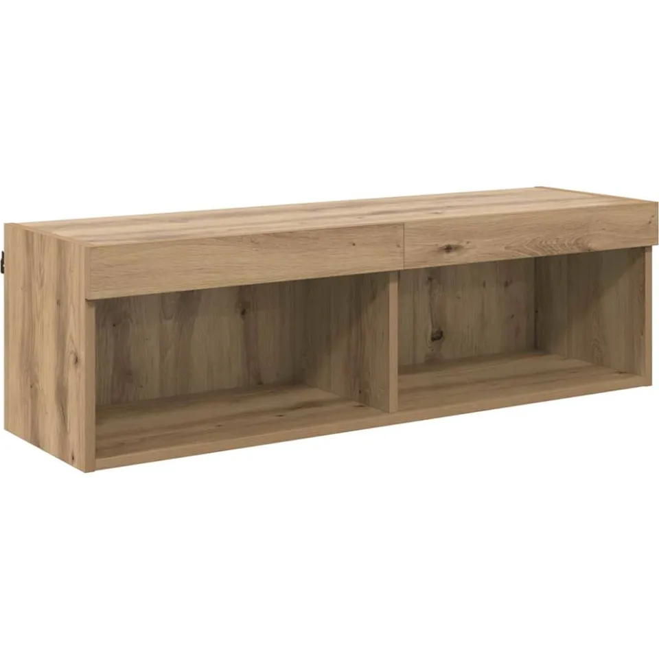 vidaXL TV-wandkast 100 x 30 x 30 cm Artisan Eiken Bewerkt hout, foto 3