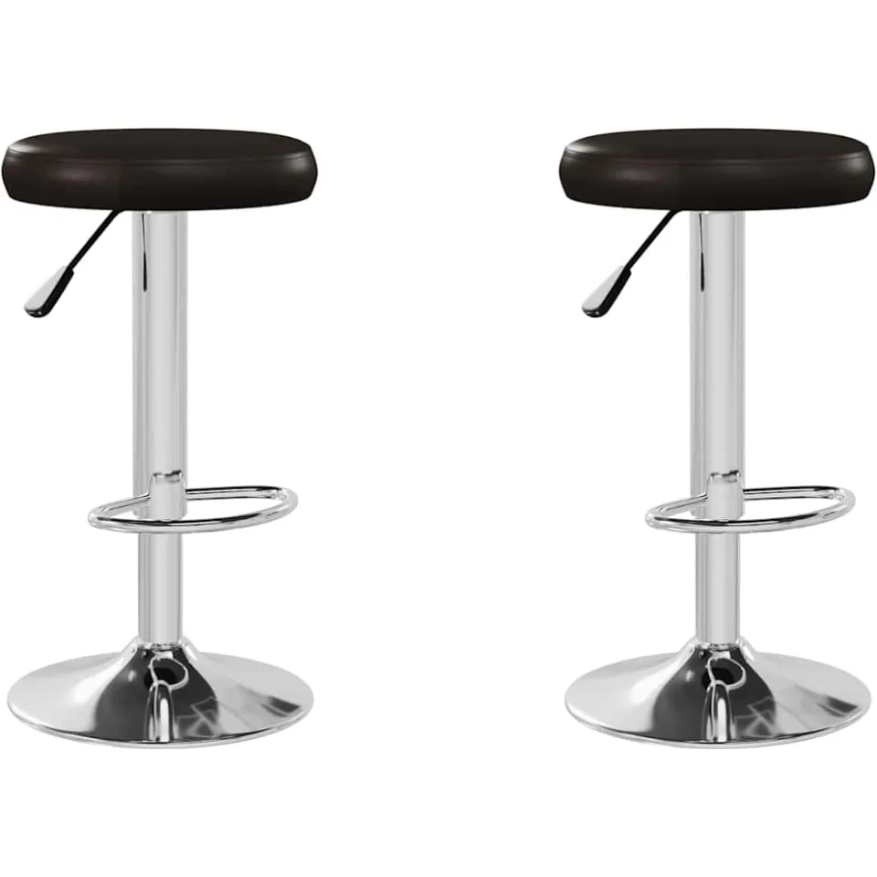 vidaXL Barstoelen 2 st kunstleer bruin, foto 3