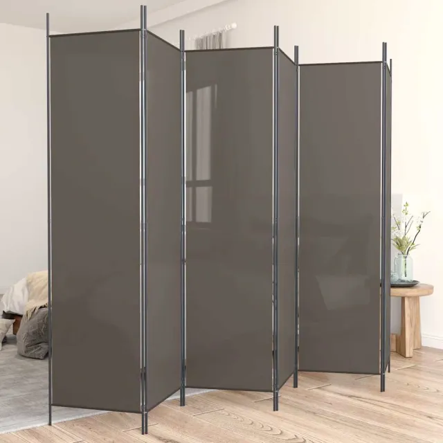 vidaXL Kamerscherm met 6 panelen 300x220 cm stof antracietkleurig, foto 2