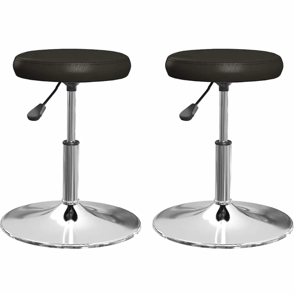 vidaXL Eetkamerstoelen 2 st kunstleer zwart, foto 3
