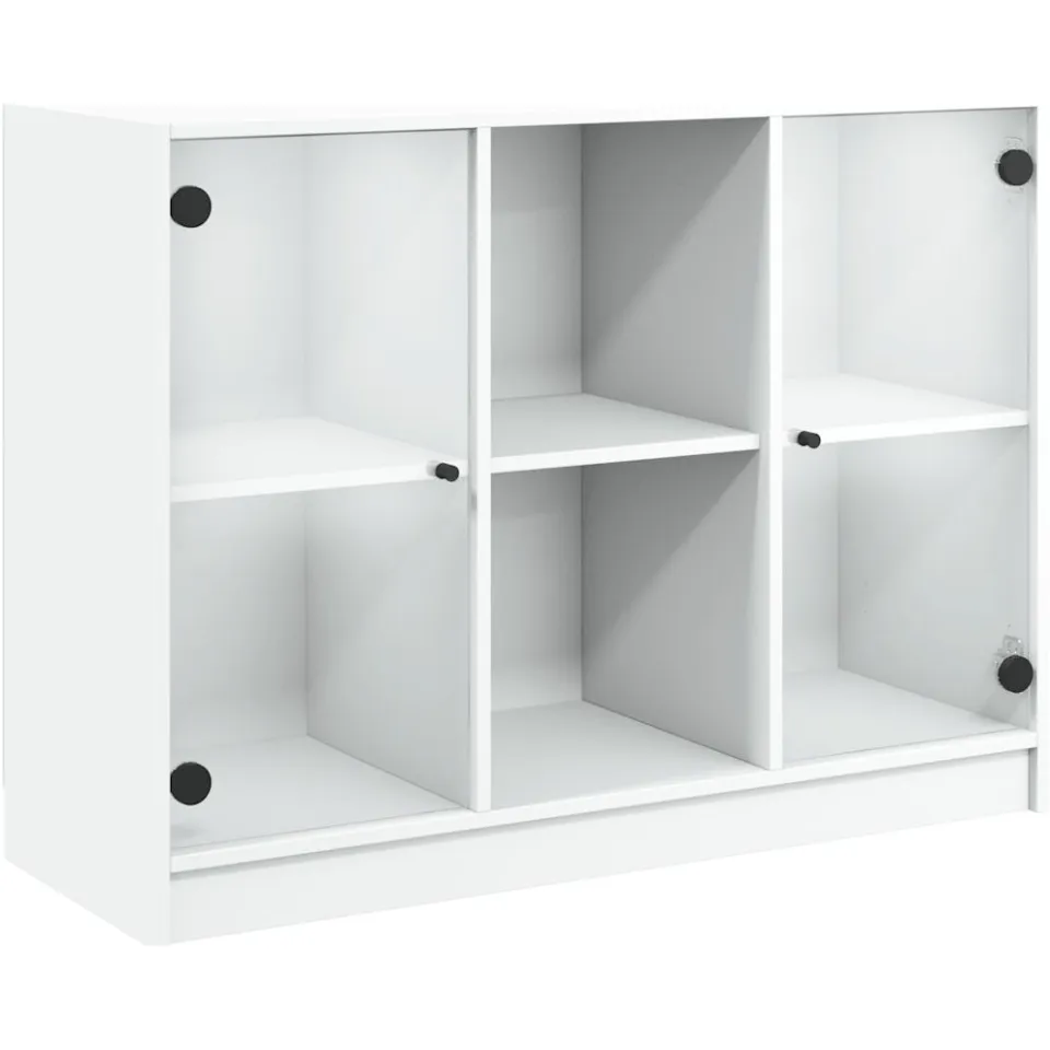 vidaXL Dressoir 102x37x75,5 cm bewerkt hout wit