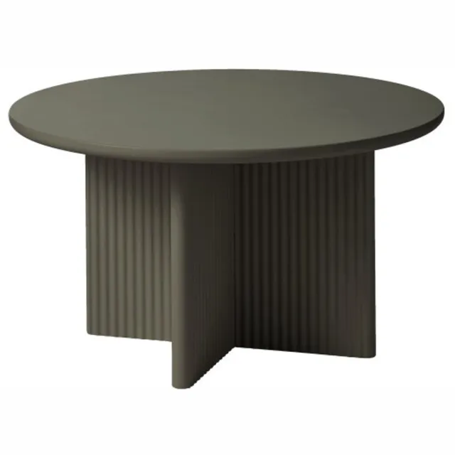 Meubelplaats Salontafel Palma rond - MDF groen - Ø80x45 cm