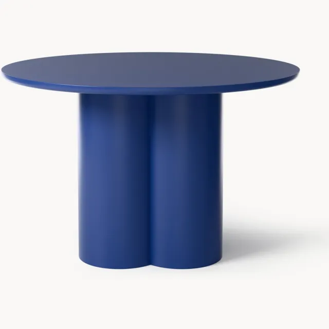 Westwing Collection Ronde eettafel Keva, Ø 120 cm blauw
