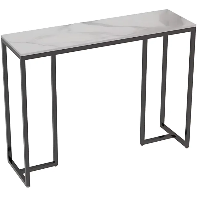 Bolt Edge Consoletafel Superior - Haltafel - Wandtafel - Sidetable - 100cm - Marmer look Wit