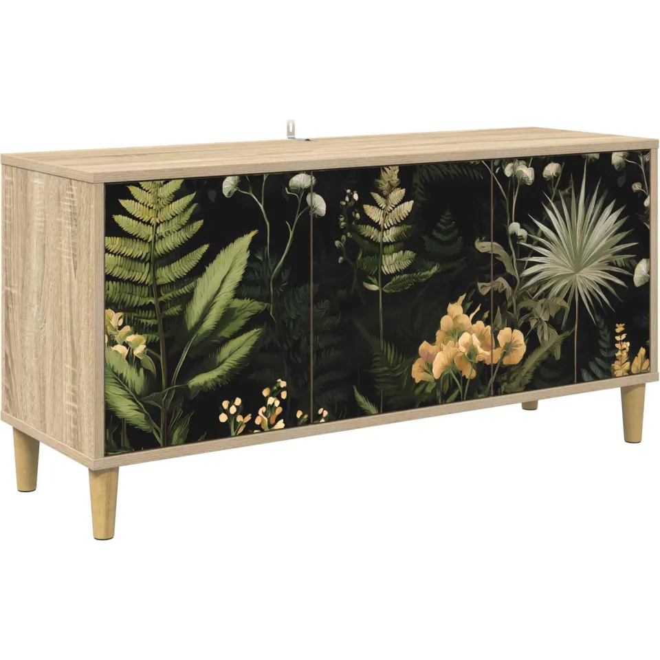 vidaXL Tv-meubel RHENEN 102 x 33 x 50 cm Sonoma Bewerkt hout bruin, foto 3