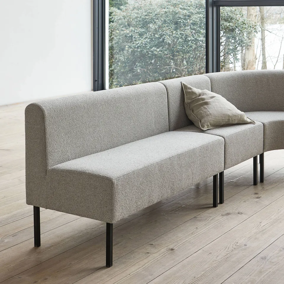 House Doctor modulaire eetkamerbank 2 zits grijs, foto 4