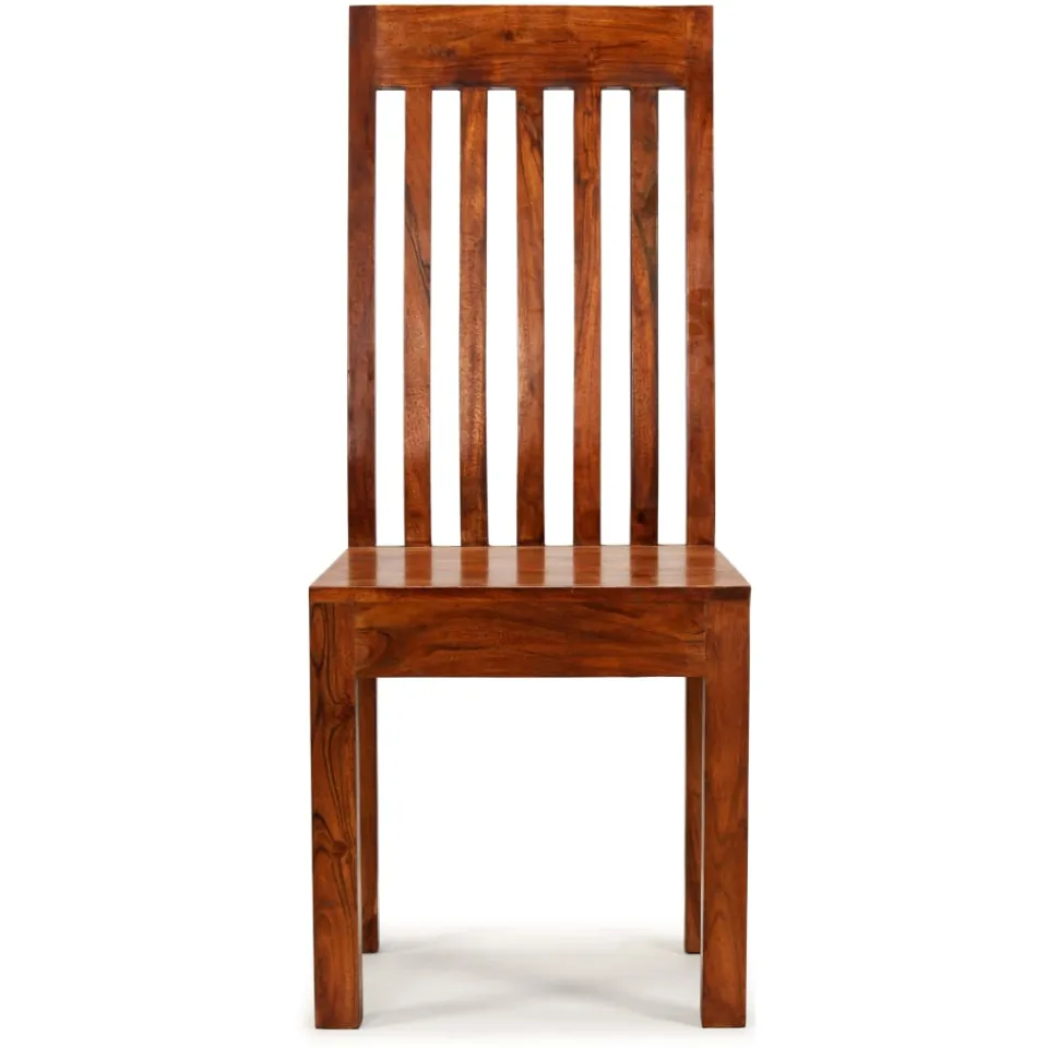 vidaXL Eetkamerstoelen 4 st massief hout modern bruin, foto 3