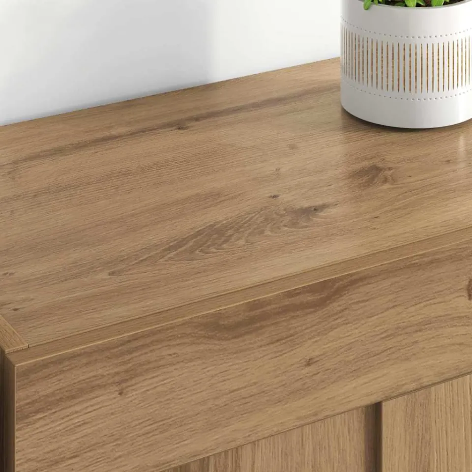 vidaXL Wandkast 2 st Artisan Eiken 69,5 x 34 x 90 cm Bewerkt hout, foto 4
