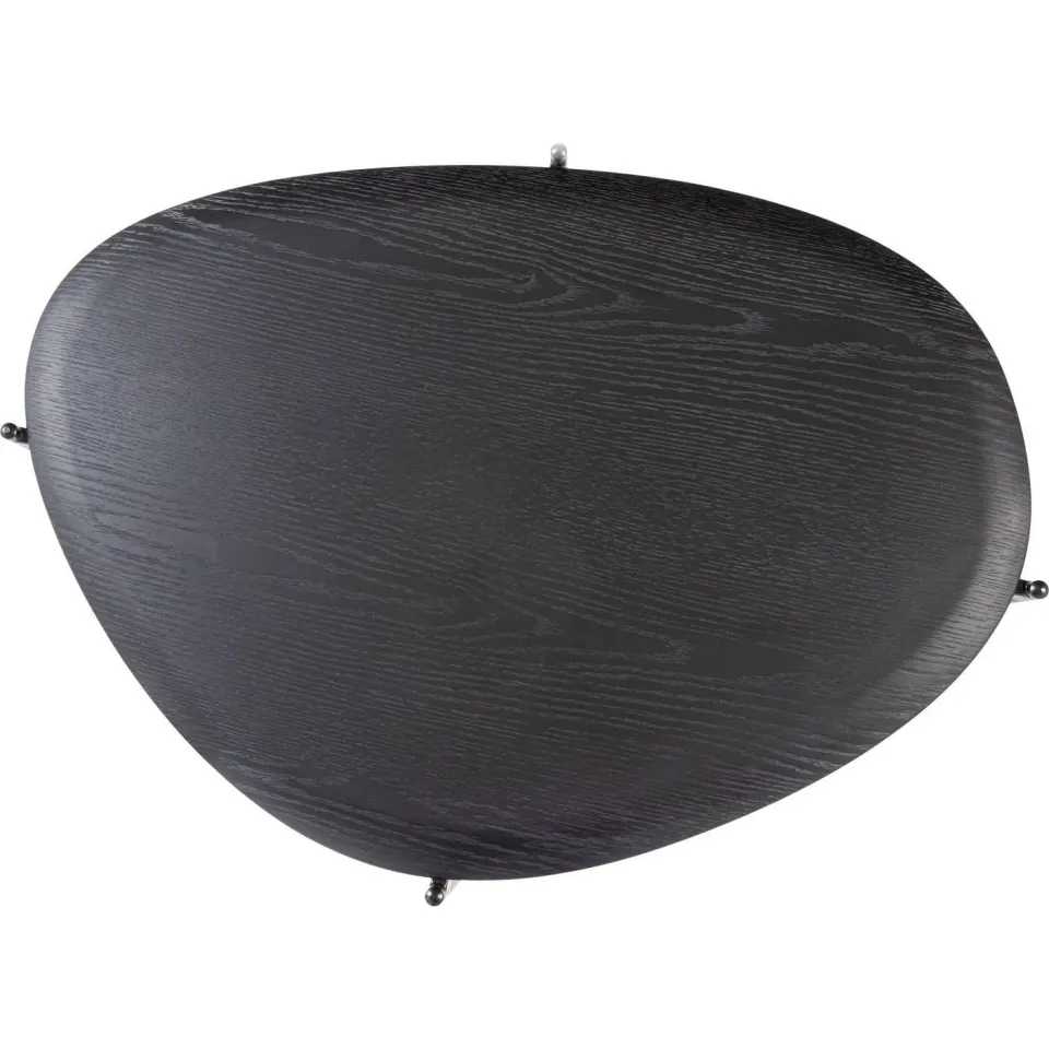 WOOOD Kota Salontafel - MDF/Fineer - Zwart - 36x92x68, foto 3
