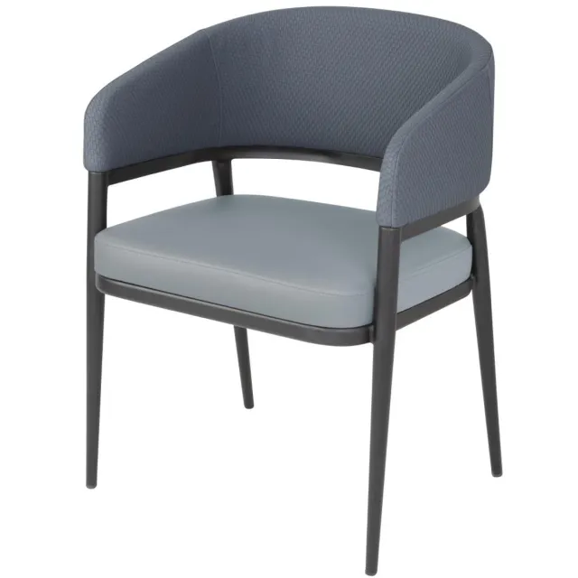 Bolero meridian binnenstoelen - steengrijs blauw (set van 2)