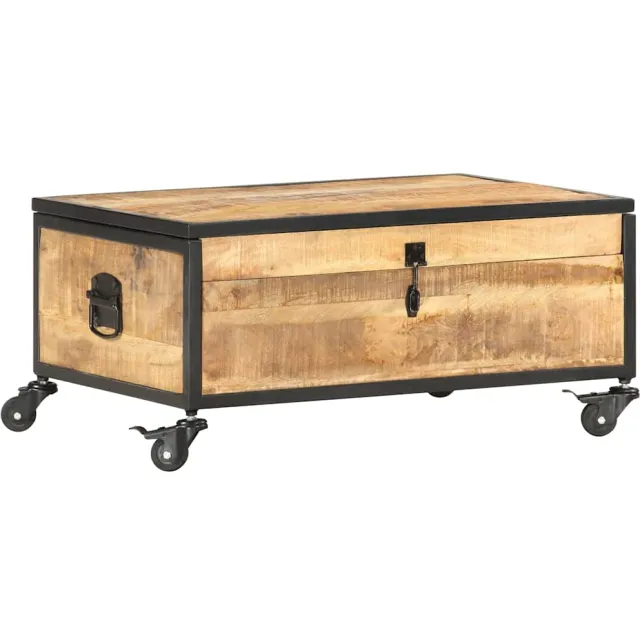 vidaXL Salontafel 70x50x33 cm massief mangohout Bruin