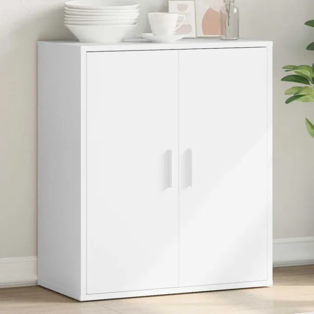 vidaXL Dressoir 79x38x80 cm bewerkt hout wit, foto 2
