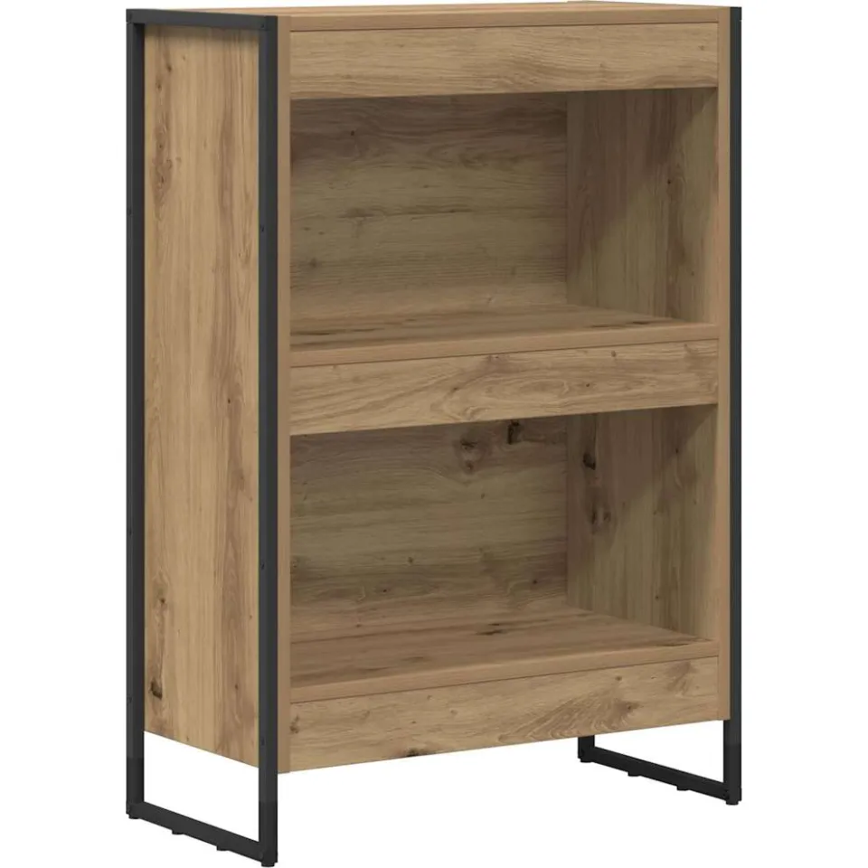 vidaXL Boekenkast 60 x 30 x 86,5 cm Bewerkt hout Ambachtelijk eiken, foto 3