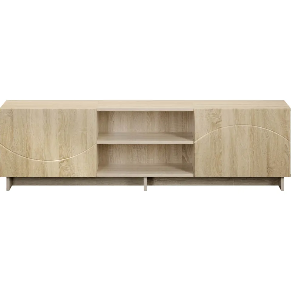 vidaXL TV-standaard 140 x 34,5 x 40 cm Sonoma Eiken Bewerkt hout, foto 4