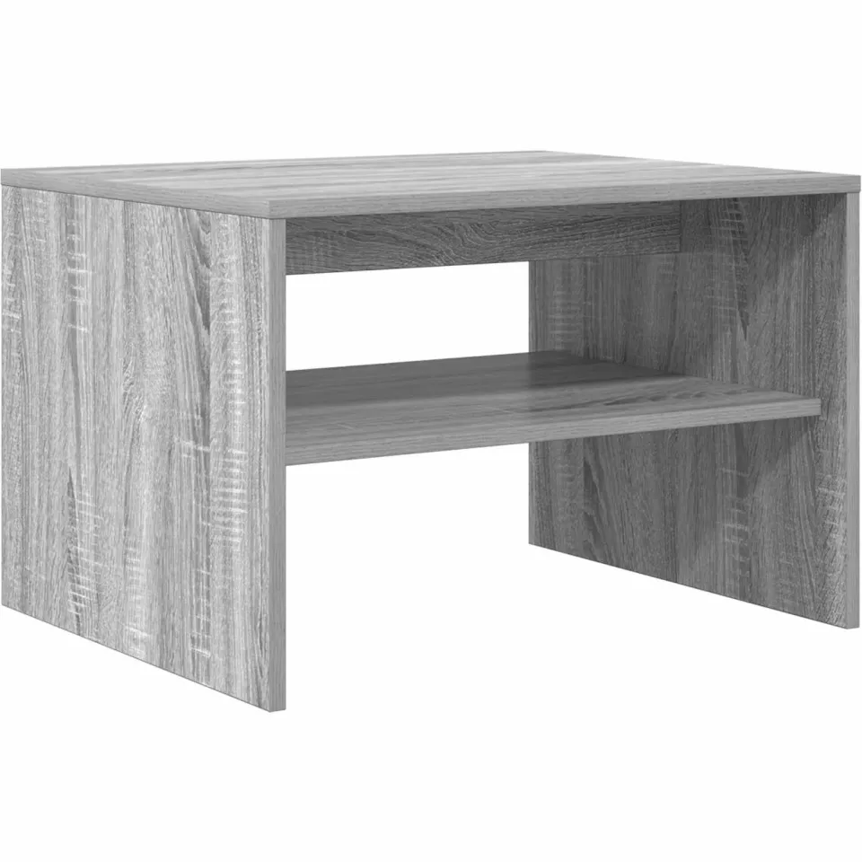 vidaXL Salontafel Grijs Sonoma 60 x 50 x 40 cm Bewerkt hout