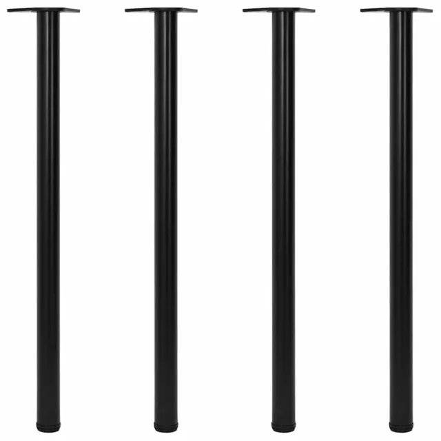 vidaXL Tafelpoten in hoogte verstelbaar zwart 1100 mm 4 st