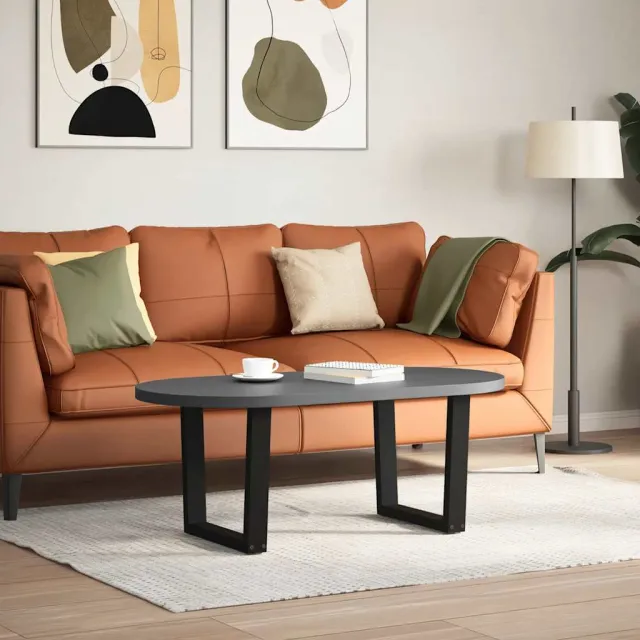 vidaXL Salontafelpoten 2 st V-vormig 60x(42-43,3) cm staal zwart