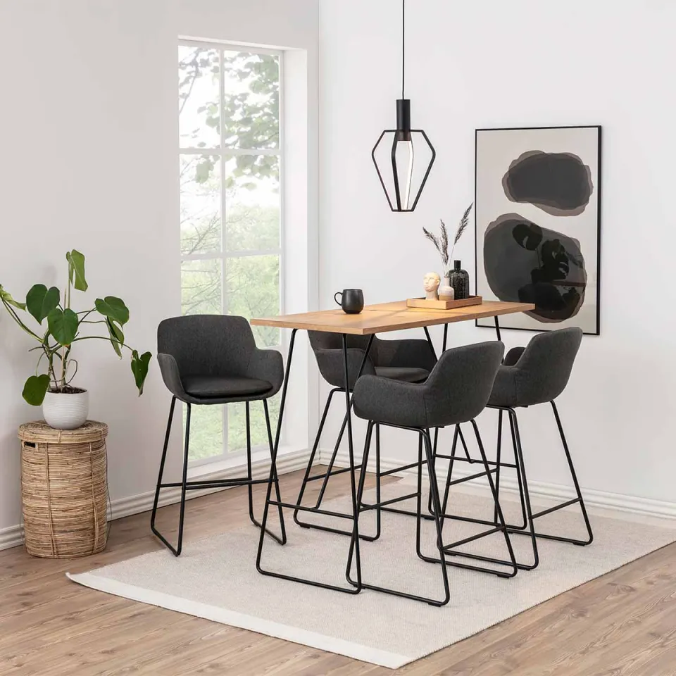 Lisomme Mare barkruk donkergrijs - 74 cm, foto 2
