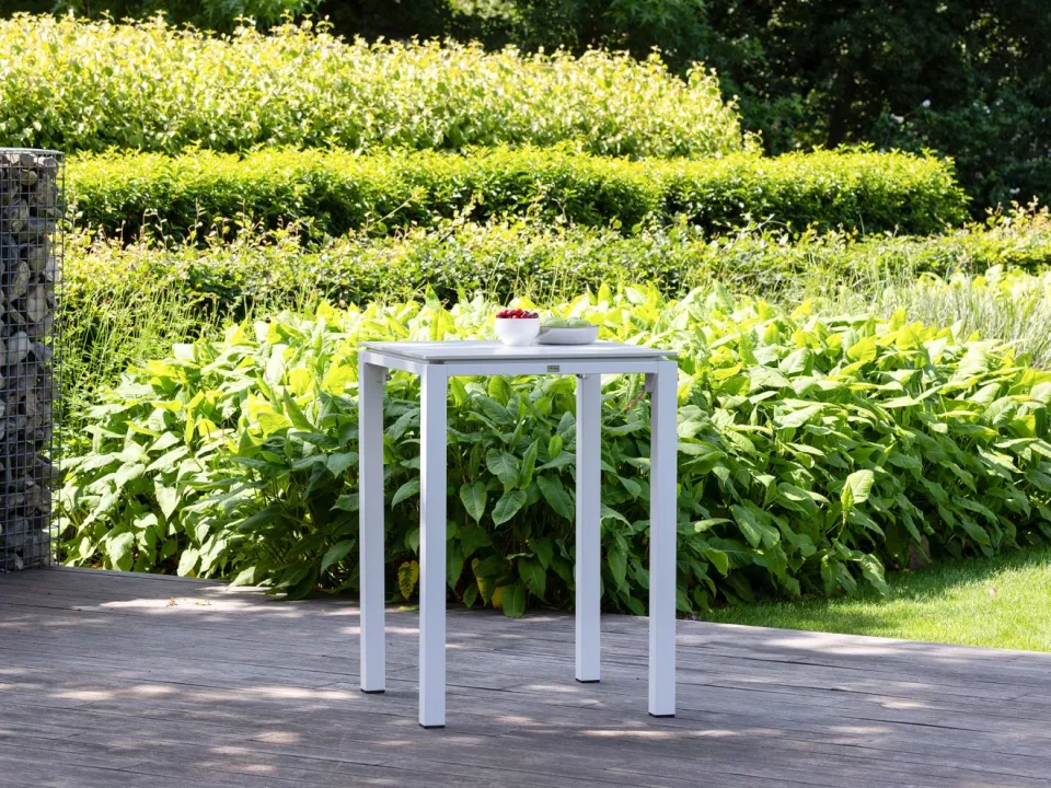 Bellagio tuinmeubelen Bellagio Trecenta bartafel 75x75x105cm wit, foto 4