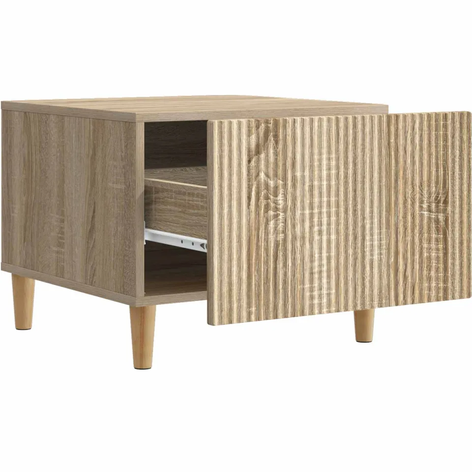 vidaXL Salontafel met lade Sonoma Eiken 49 x 50 x 40 cm Bewerkt hout, foto 4