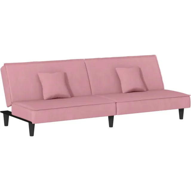 GranMaison Slaapbank - Uitklapbaar - Slaapstoel - Logeerbed - Zetelbed - Slaapfauteuil - Vouwbed - 2 persoons - Zeer comfortabel - Roze