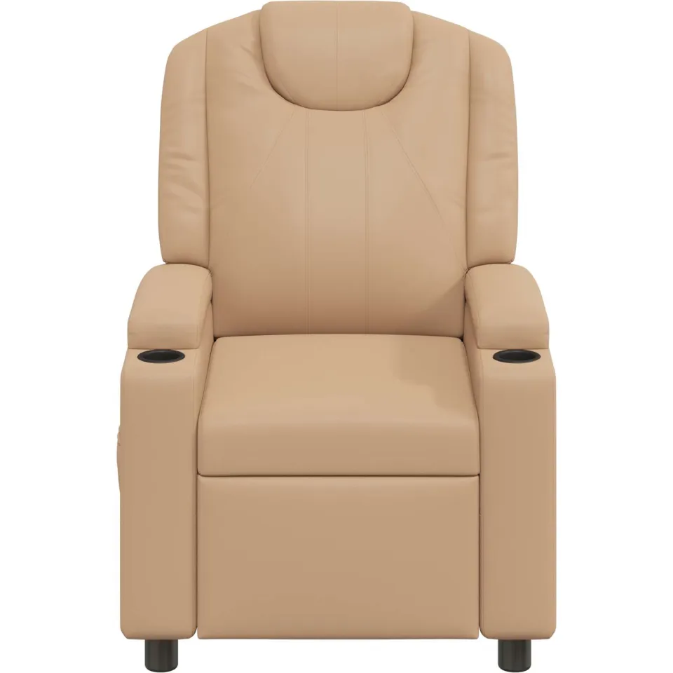 vidaXL Ligstoel Cappuccino 75 x 95 x 106 cm Stof bruin, foto 4