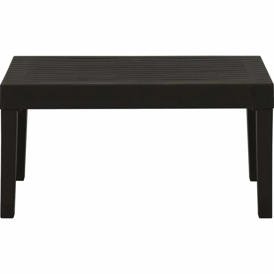 vidaXL 4-delige Loungeset met kussens kunststof grijs, foto 4
