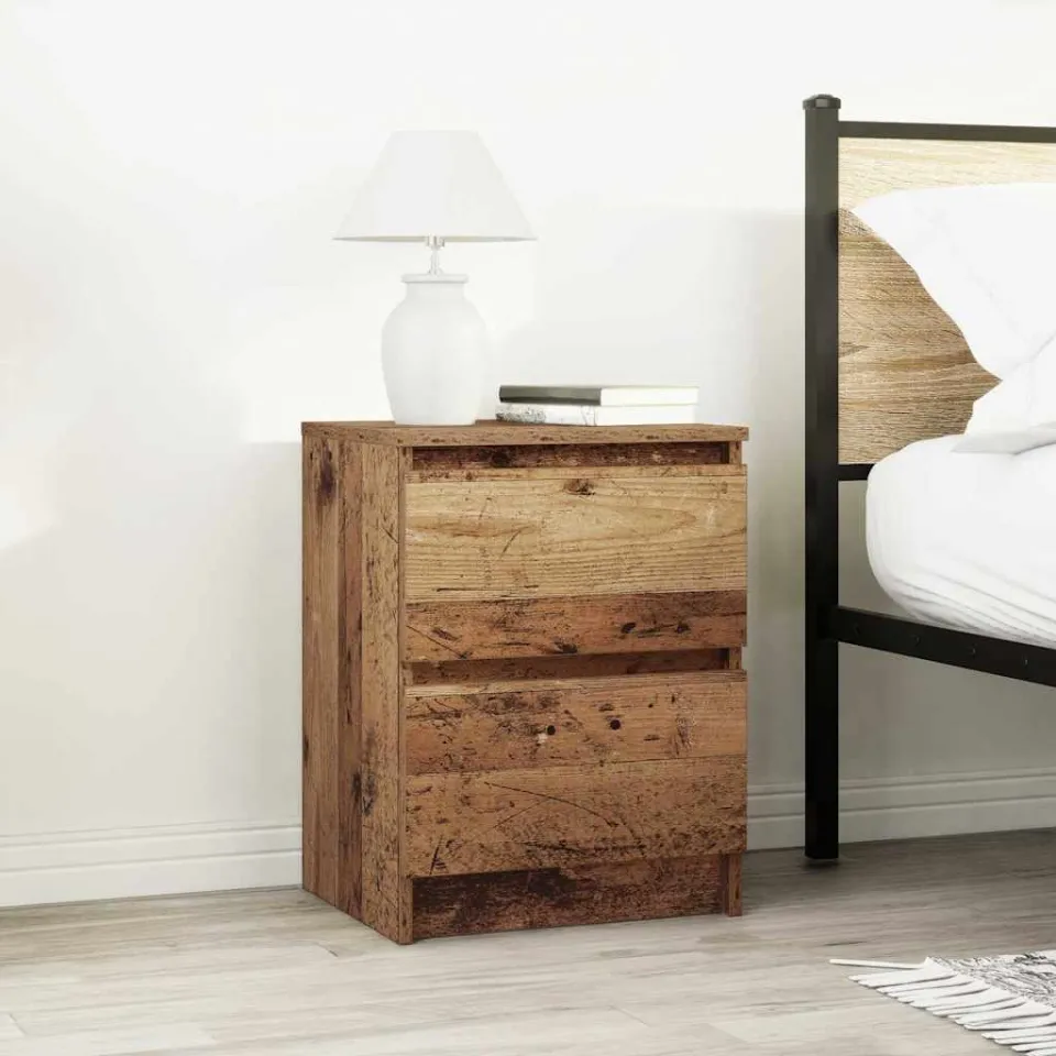 vidaXL Tv-meubel 40x35x54 cm spaanplaat oud hout bruin, foto 3