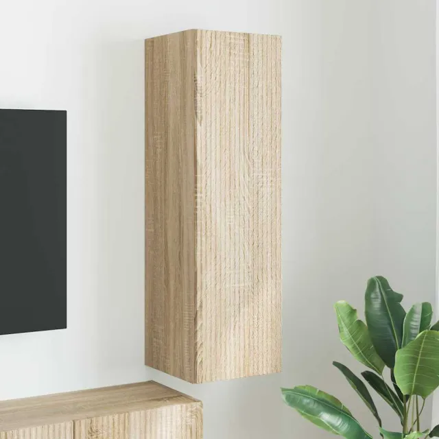 vidaXL TV Wandkast 30 x 31 x 100 cm Sonoma Bewerkt hout Bruin