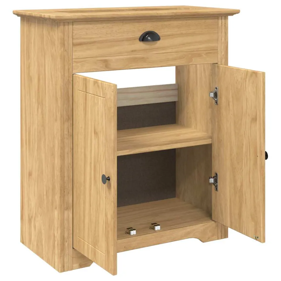vidaXL Badkamer Kast BODO Honingbruin 70 x 35 x 80 cm Bewerkt hout bruin, foto 4