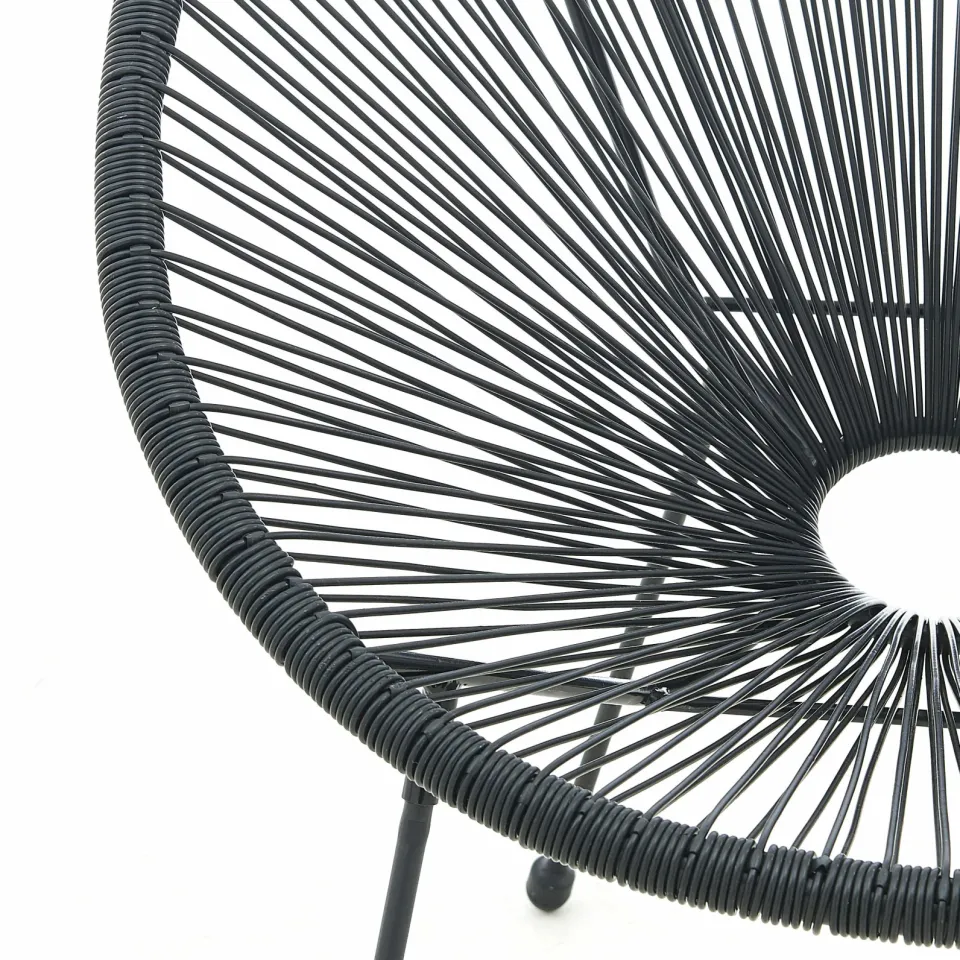 Artistiq Living Justine loungestoel zwart, foto 4