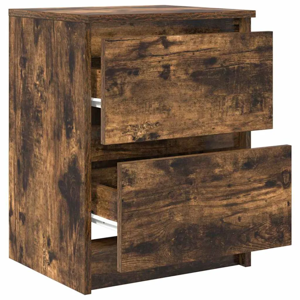 vidaXL Tv-meubel 40x35x54 cm spaanplaat gerookt eikenkleurig Bruin