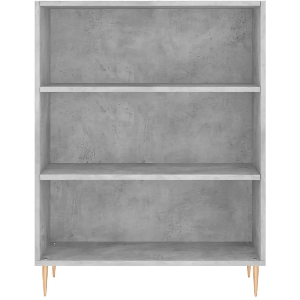 vidaXL Boekenkast 69,5x32,5x90 cm bewerkt hout betongrijs Bruin