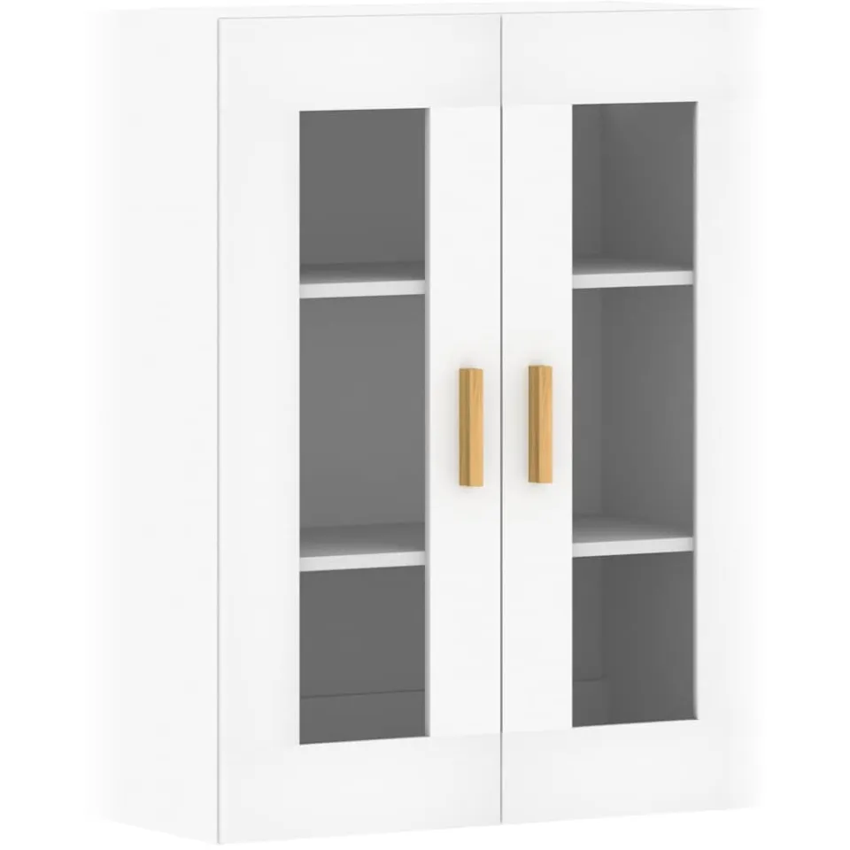 vidaXL Hangkasten 2 st bewerkt hout wit, foto 4