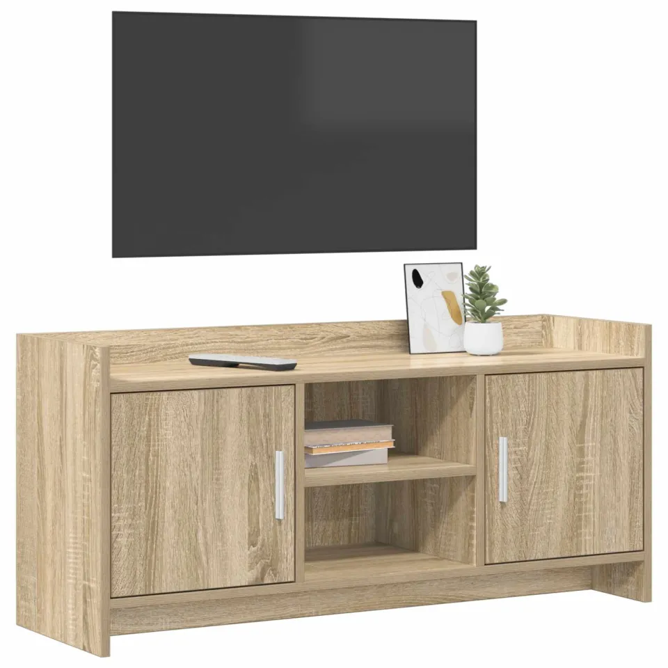vidaXL TV-kast 102 x 33 x 47 cm Sonoma Eiken Bewerkt hout, foto 3