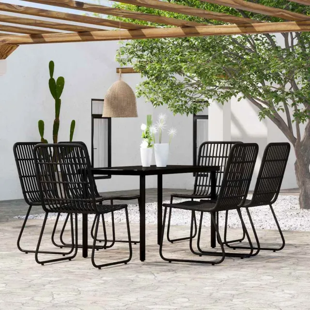 vidaXL 7-delige Tuinset zwart, foto 2